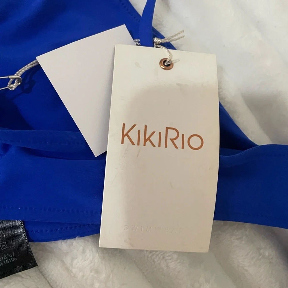 kikiRio Vibrant Blue Cutout Swimsuit